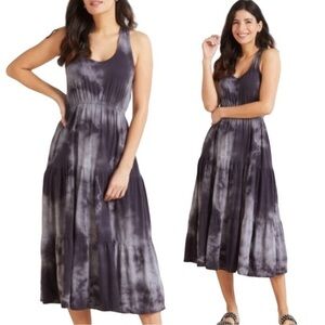 Sundry for Evereve Malibu Midi Dress in Tie Dye